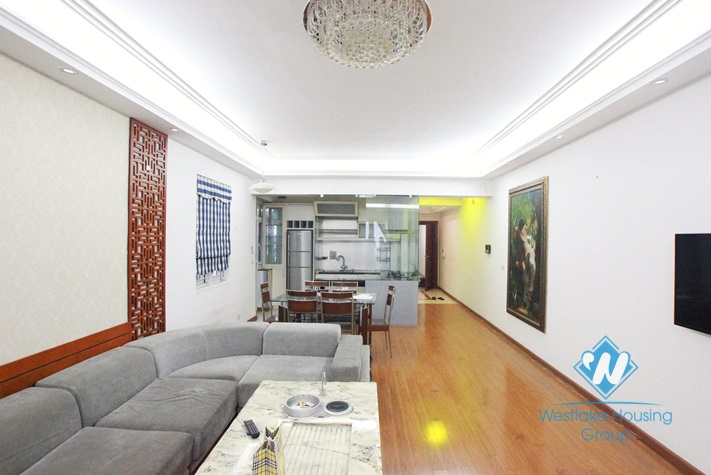 Beautiful 03 bedrooms apartment for rent near Kim Ma Street, Ba Dinh, Hanoi